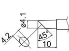 Grot ścięty ukośnie 4.1mm JV-TP28 do stacji iSolder-40  PT AOYUE T12