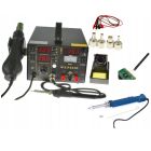 Stacja lutownicza WEP 853D zasilacz 15V/1A 4w1 +Odsysacz Zestaw