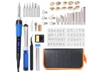 Pirograf wypalarka do drewna 100W  lutownica grotowa zestaw 42 elementów  ddoD1kit1