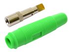 Gniazdo 4 mm na przewód GP430-GN 24A zielony