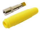 Gniazdo 4 mm na przewód GP430-Y 24A żółty