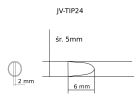 Grot śrubokręt płaski  2.0mm JV-TIP24 do stacji iSolder-40 PT AOYUE