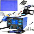 Stacja lutownicza HOTAIR WEP 992D +Odsysacz elektryczny, mata, groty 900M