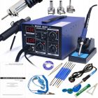 Stacja lutownicza 2w1 HOTAIR WEP 852D+ 700W kompresor + Starter PACK