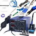 Stacja lutownicza 2w1 HOTAIR WEP 852D+ 740W wentylator + Zestaw narzędzi