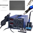 Stacja lutownicza 2w1 HOTAIR WEP 852D+ 500°C 740W wentylator + Mata 33x21