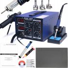Stacja lutownicza 2w1 HOTAIR WEP 852D+ 700W kompresor +Mata, 900M, odsysacz