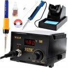 Stacja lutownicza grotowa WEP 937D+ 75W LED dodatki - STARTER PACK