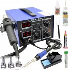Stacja lutownicza 2w1 HOTAIR WEP 852D+ 700W kompresor +Cyna Cleanser Flux