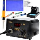 Stacja lutownicza WEP 937D+ 75W LED ESD Safe + Mata ESD, Odsysacz i Zestaw Grotów