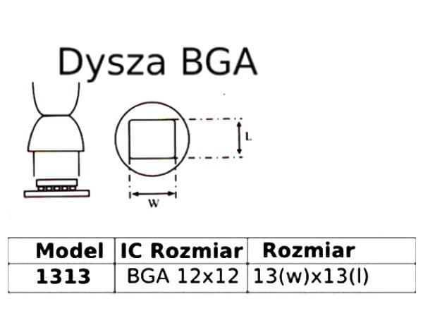 Dysza hotair do BGA 12x12mm 1313