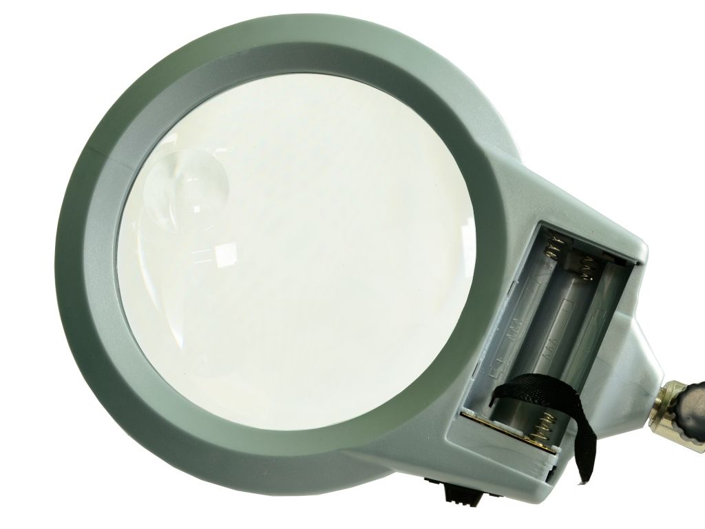 Lupa okrągła z podświetleniem LED na podstawce ZD-126-1
