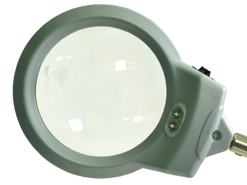 Lupa okrągła z podświetleniem LED na podstawce ZD-126-1