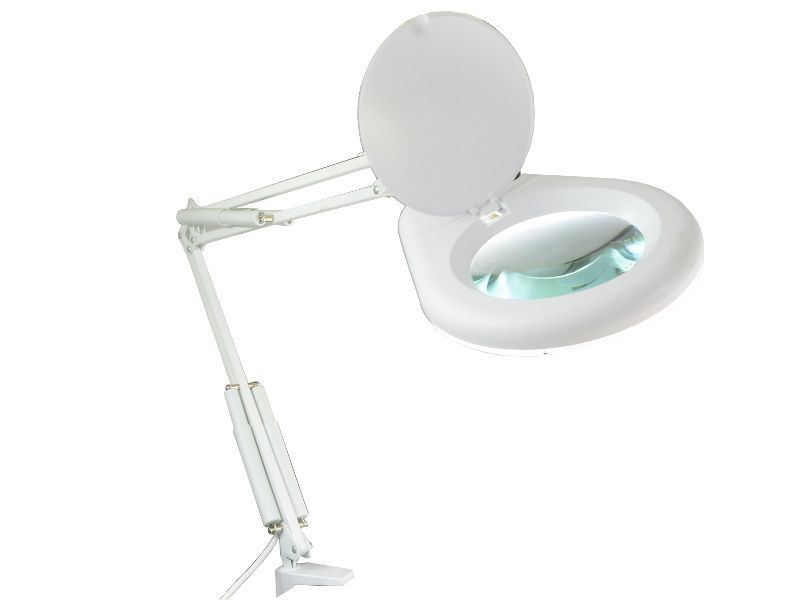 Lampa lupa z podświetleniem LED okrągła ZD-129A LED x5