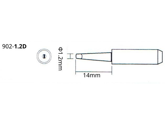 Grot do stacji WEP 902-1.2D 1.2mm ŚRUBOKRĘT PŁASKI