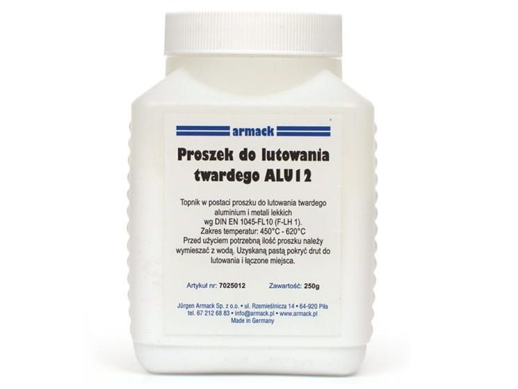 Proszek ALU12 do lutowania twardego aluminium i metali lekkich