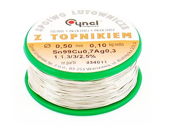 Cyna z topnikiem 0,90mm 250g S-Sn99Cu1-1.1.3  PB FREE