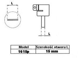 Dysza płaska 15mm 1615p