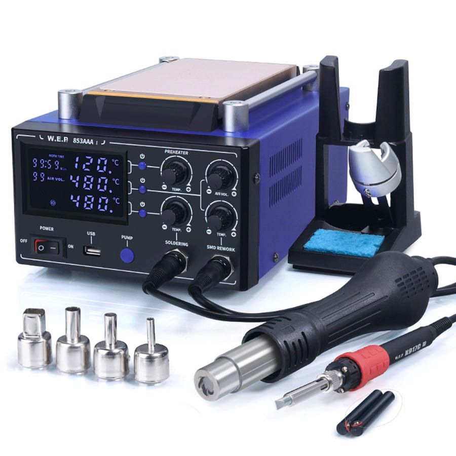 Stacja lutownicza BGA Hotair WEP 853AAA-I 3w1 separator LCD