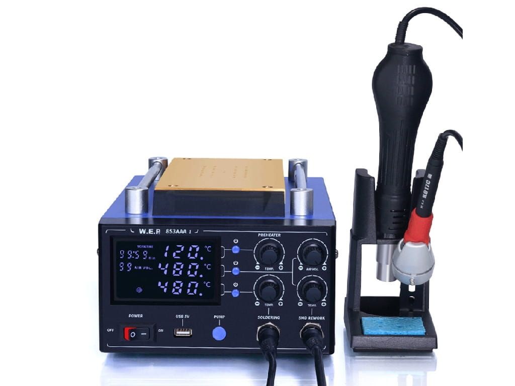 Stacja lutownicza BGA Hotair WEP 853AAA-I 3w1 separator LCD