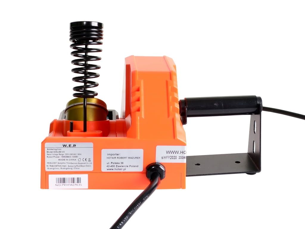 Stacja lutownicza kolbowa WEP 926LED V3 Orange + Kalafonia + czy¶cik miedziany