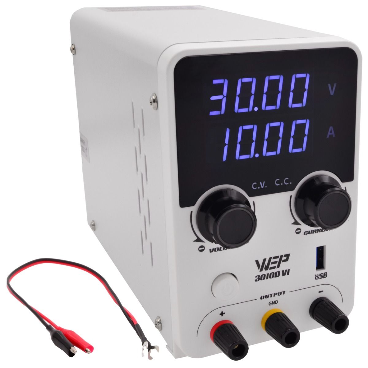 Zasilacz laboratoryjny precyzyjny WEP 3010D-VI 300 W 0-10 A 0-30 V
