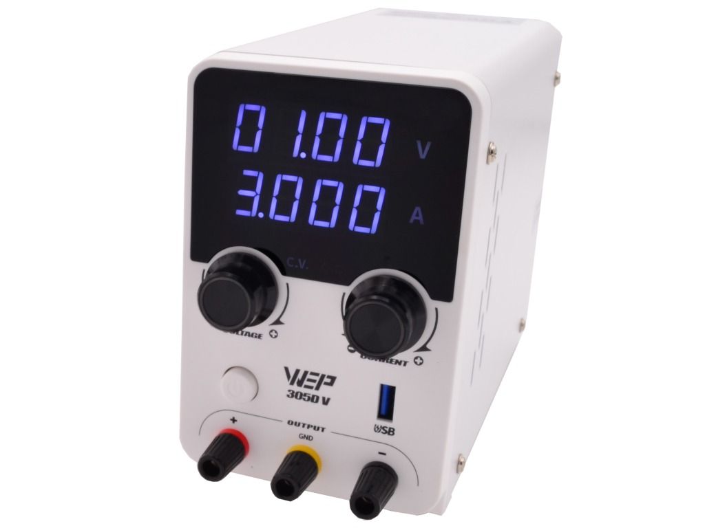 Zasilacz laboratoryjny WEP 305D-V 0–30V 5A 150W USB Quick Charge 20W