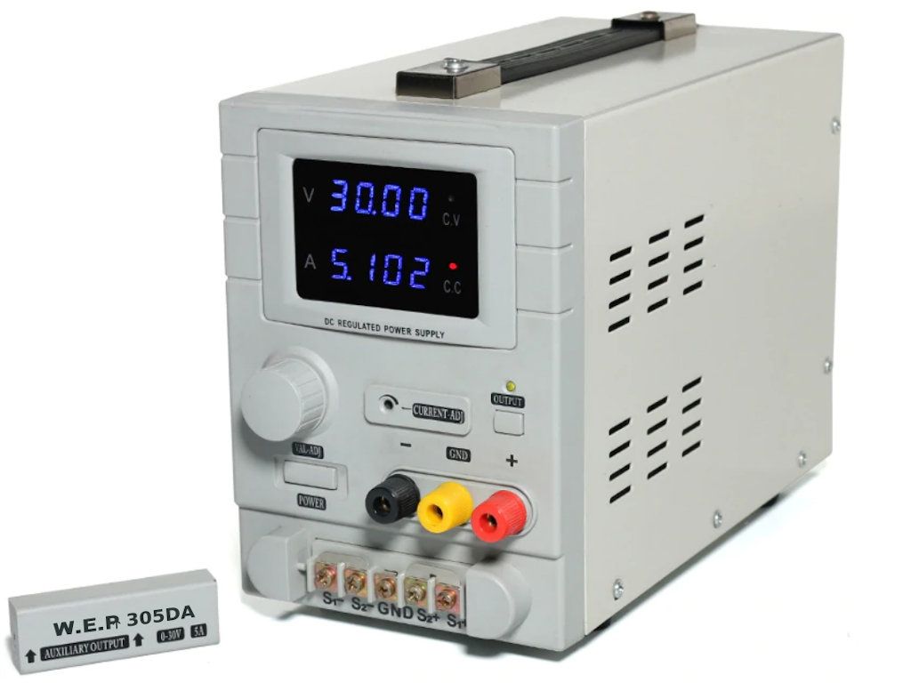 Zasilacz laboratoryjny WEP 305DA 30V 5A