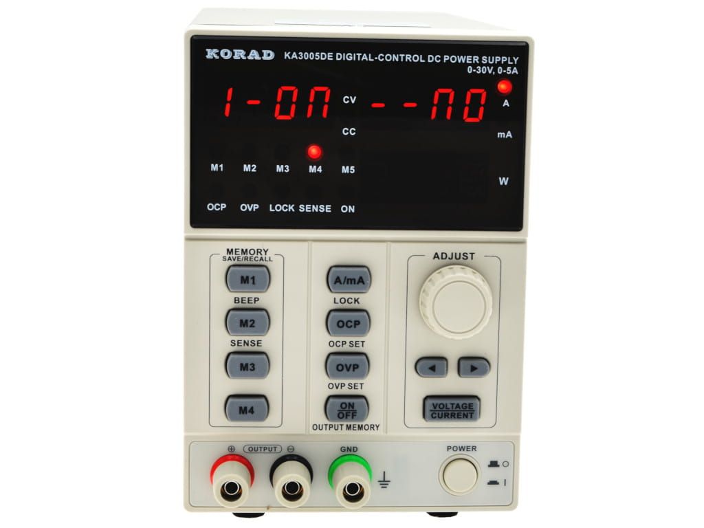 Zasilacz laboratoryjny KORAD KA3005DE 30V5A, PAMIĘĆ x5, OCP OVP  SENSE