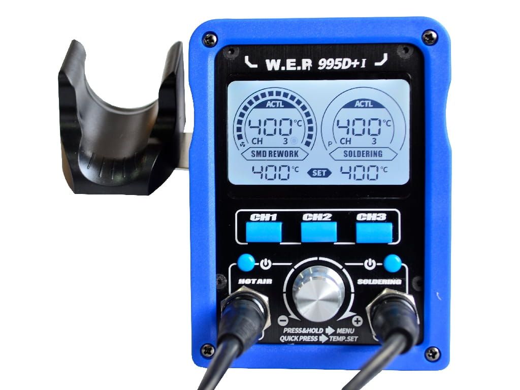 Stacja lutownicza Hotair WEP 995D+I 2w1 pami«Ť profili