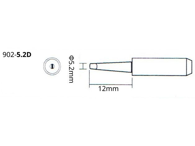 Grot do stacji WEP 902-5.2D 5.2mm ŚRUBOKRĘT PŁASKI