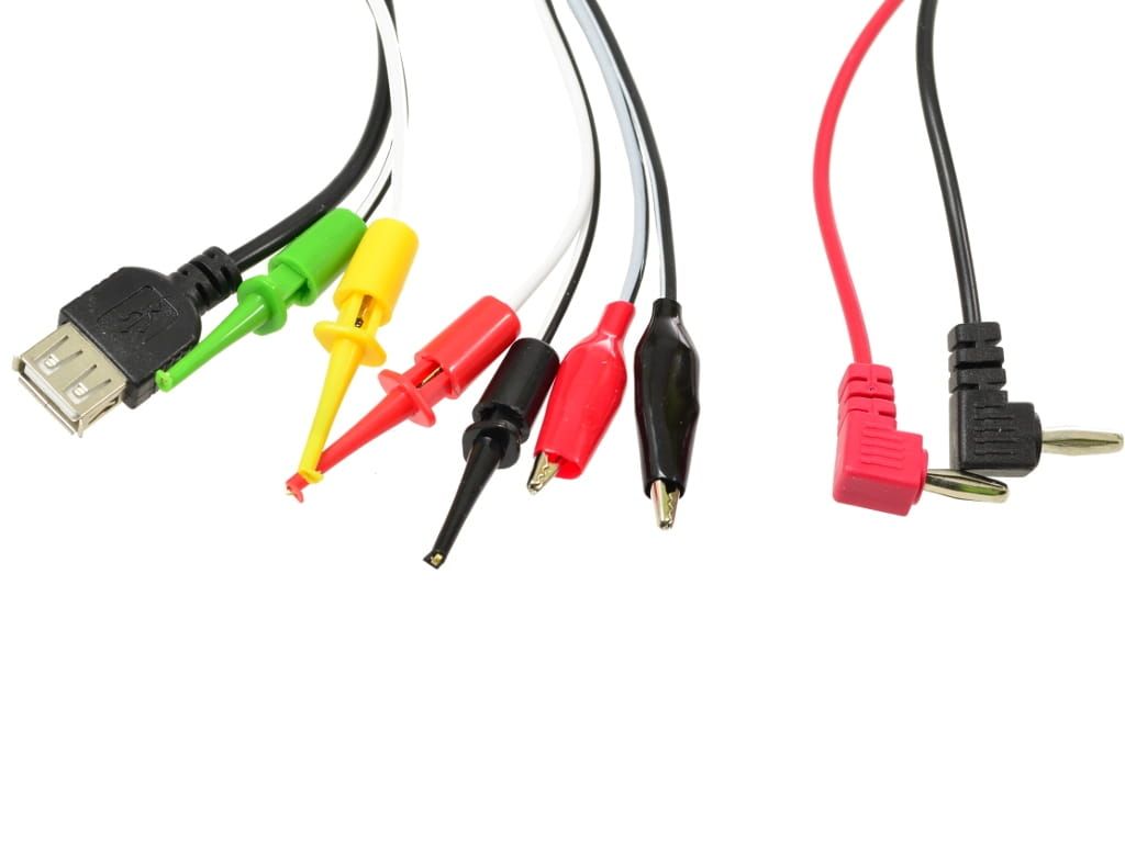 Kable przewody do zasilacza serwisowego 7 końcówek z USB
