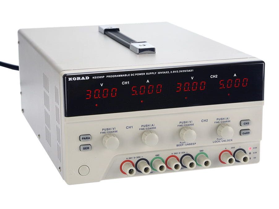 Zasilacz KORAD potrójny KD3305P 2x30V5A 1x5V3A ŁączePC