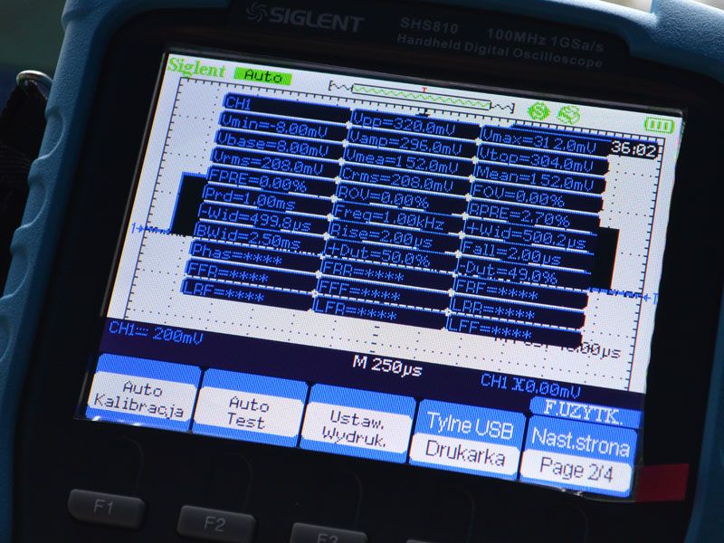 Oscyloskop Skopometr cyfrowy Siglent SHS806 60Mhz 1Gs