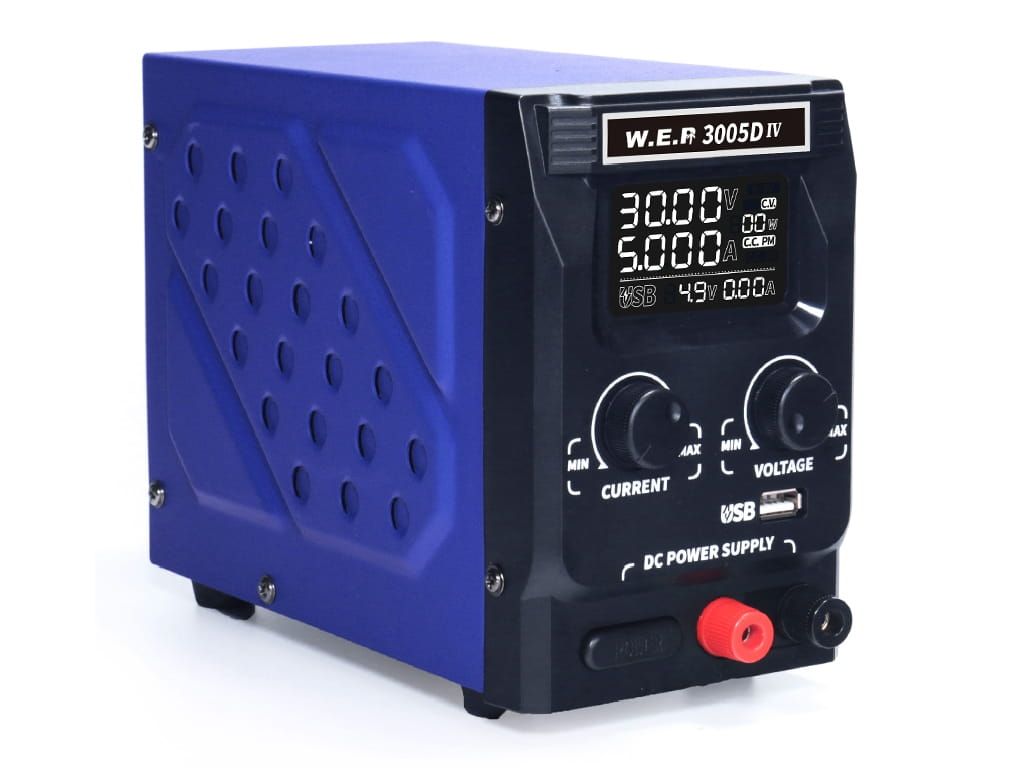 Zasilacz laboratoryjny WEP 3005D-IV 30V 5A z wyjście USB