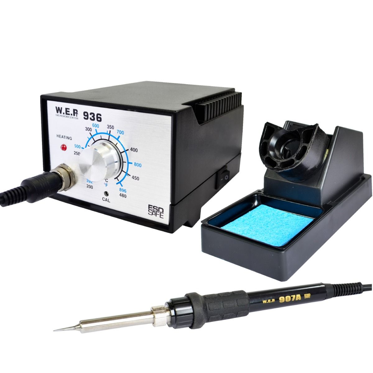 Stacja lutownicza WEP 936 60W ESD Safe + Pasta lutownicza ZJ-18 (40g)