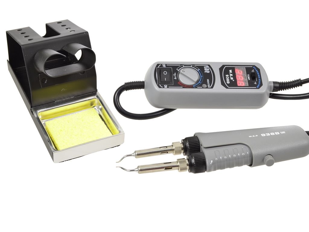 Stacja lutownicza WEP 938D mini termopęseta ręczna