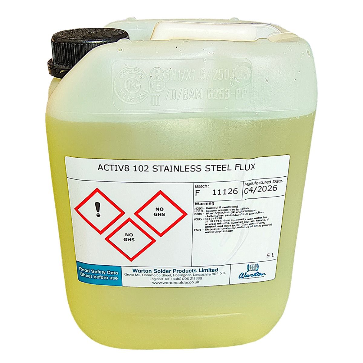 Topnik w płynie Activ8 102 do mosiądzu brązu FLUX 5l