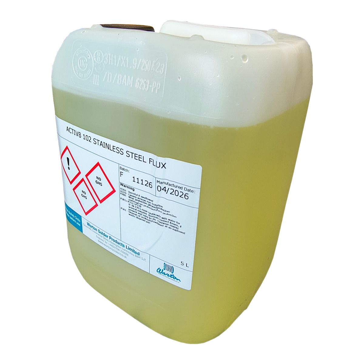 Topnik w płynie Activ8 102 do mosiądzu brązu FLUX 5l