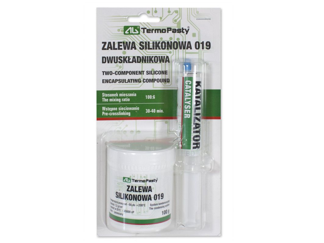 Zalewa silikonowa 019 dwuskładnikowa do hermetyzacji układów
