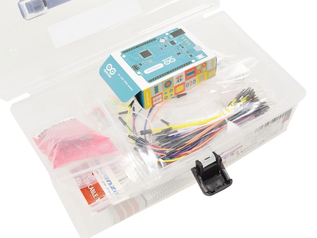StarterKit Elektro Przewodnik - z modułem Arduino Leonardo + Box