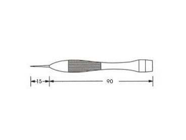 Wkrętak (stroik) ceramiczny CT-100C  płaski 0.4x1.8