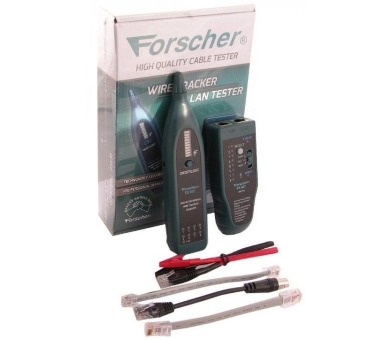 Szukacz par przewodów tester LAN FS807 FORSCHER