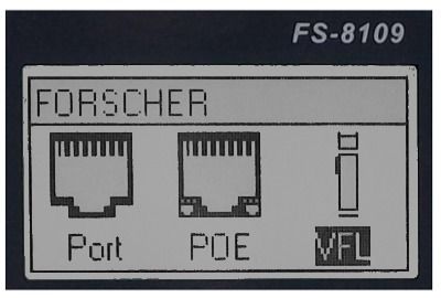 Zaawansowany tester sieci LAN RJ-45 z pomiarem PoE i długości kabla | Forscher FS8109