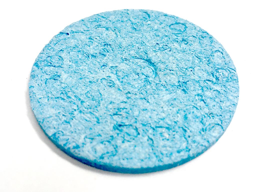 Gąbka do czyszczenia grota lutownicy śr.50mm blue