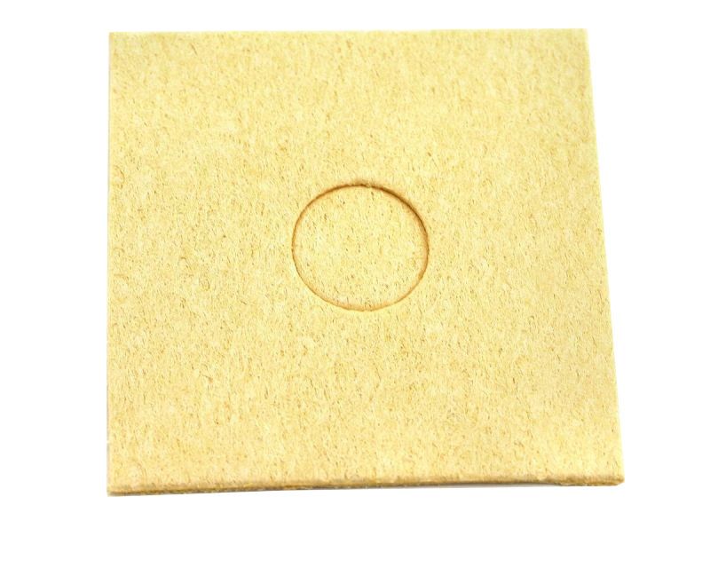 Gąbka do czyszczenia grota lutownicy 55x55mm żółta