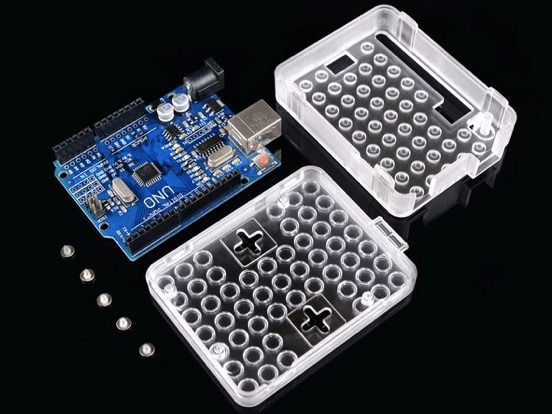Obudowa przezroczysta biała do Arduino UNO R3