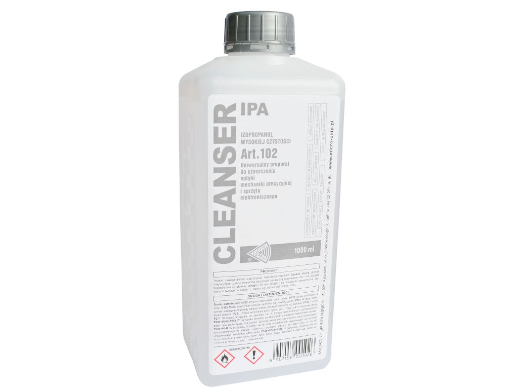 Płyn do czyszczenia Izopropanol CLEANSER IPA 1000ml 99.99%