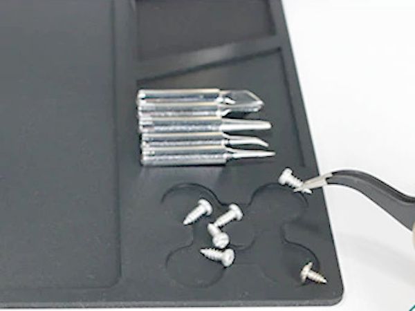 Mata Silikonowa Organizer 33x21cm Odporna na 530°C - Czarna