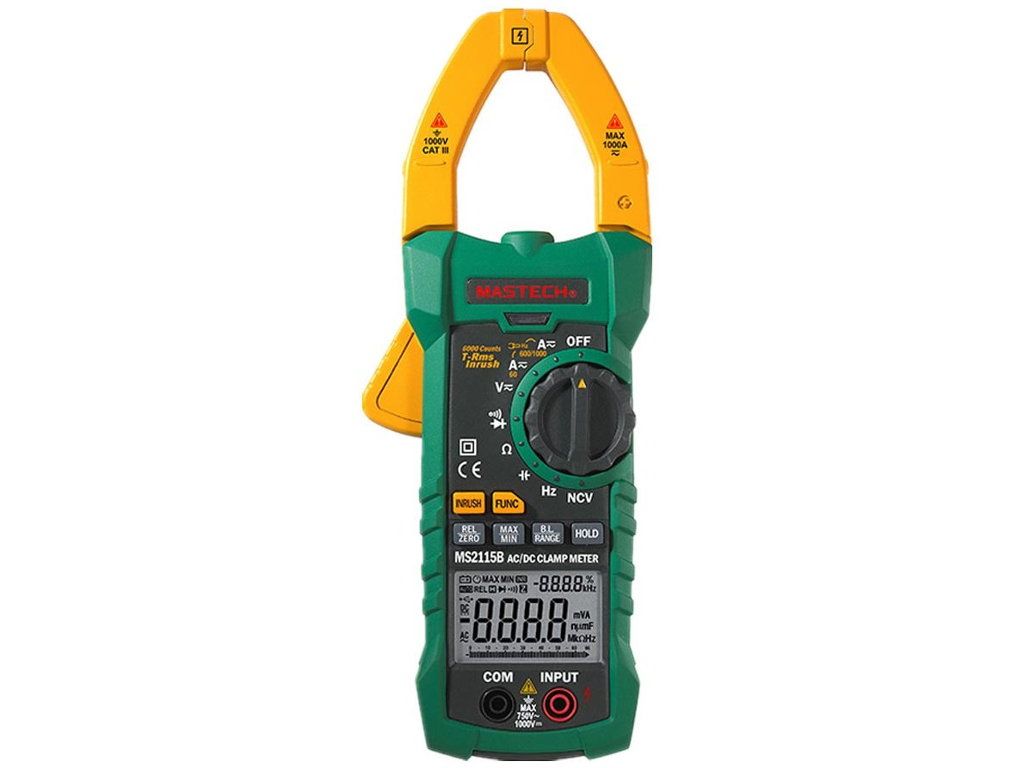 Miernik cęgowy Inrush T-Rms USB MS2115B Mastech